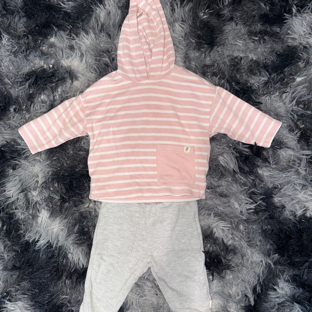 Pink and Gray Kids Matching Set